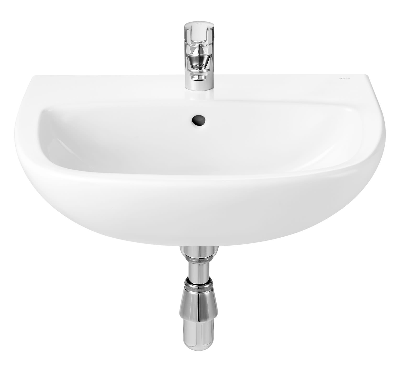 Lavabo POLO PLUS percé 1 trou pour robinetterie blanc ROCA A32519K000