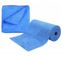 Lavettes microfibres Rouleau de 75 lavettes microfibres pré-découpées 30 x 30 cm