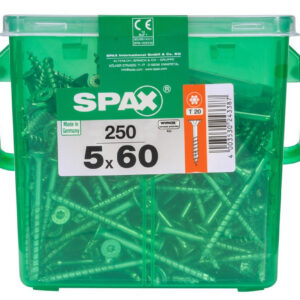Lot De 250 Vis Acier Tête Plate Spax, Diam.5 Mm X L.60 Mm