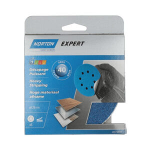 Lot de 5 disques abrasifs ,NORTON grain 40