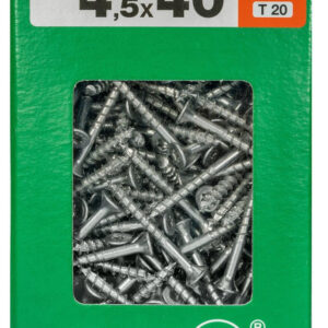 Lot De 500 Vis Acier Tête Fraisée Torx Spax, Diam.4.5 Mm X L.40 Mm