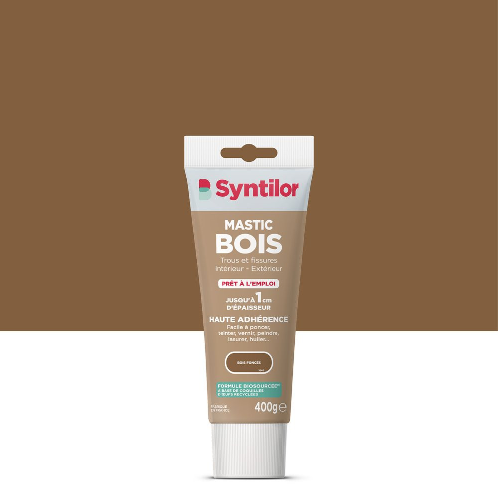 Mastic Biosourcé SYNTILOR bois foncé 400 g