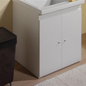 Meuble pour bac à laver RIBA 75 - Coloris: blanc - Longueur : 72 cm - Largeur : 64 cm - Hauteur : 86 cm