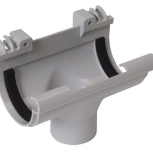 Naissance centrale à joint 50 mm TECHTAN pour gouttière demi-ronde LG16 NICOLL NC16