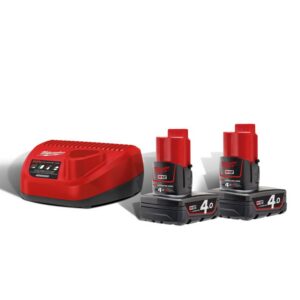 Pack 2 batteries M12 NRG-201 12 V 4 Ah MILWAUKEE 4933459211