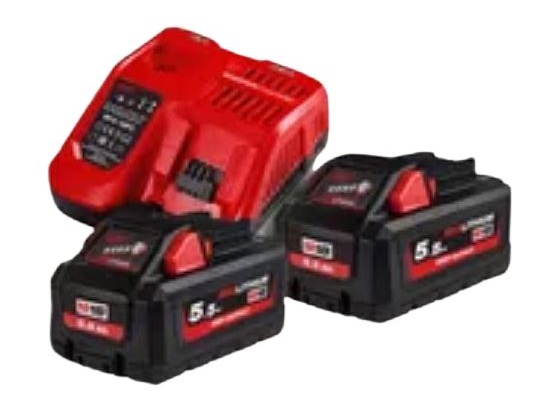 Pack de 2 batteries 18 V M18 HNRG HIGH OUTPUT™ 5,5 Ah+ chargeur M12-18 FC MILWAUKEE 4933464713
