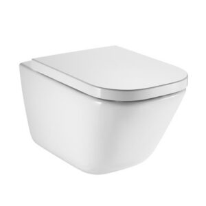 Pack WC carré cuvette et abattant THE GAP SQUARE ROCA A34H47L000