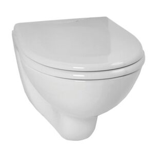 Pack WC NORMUS cuvette suspendue courte 48 x 35,5 cm avec abattant VITRA 7649B003-6078