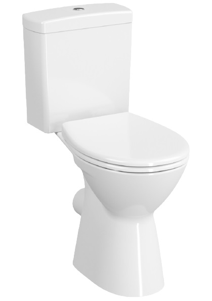 Pack WC surélevé PMR NORMUS avec abattant et charnières métal VITRA 9836B003-7204