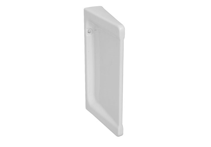 Paroi de séparation pour urinoir en céramique - Hauteur: 595 mm - Largeur: 390 mm - Longueur: 97 mm - blanc