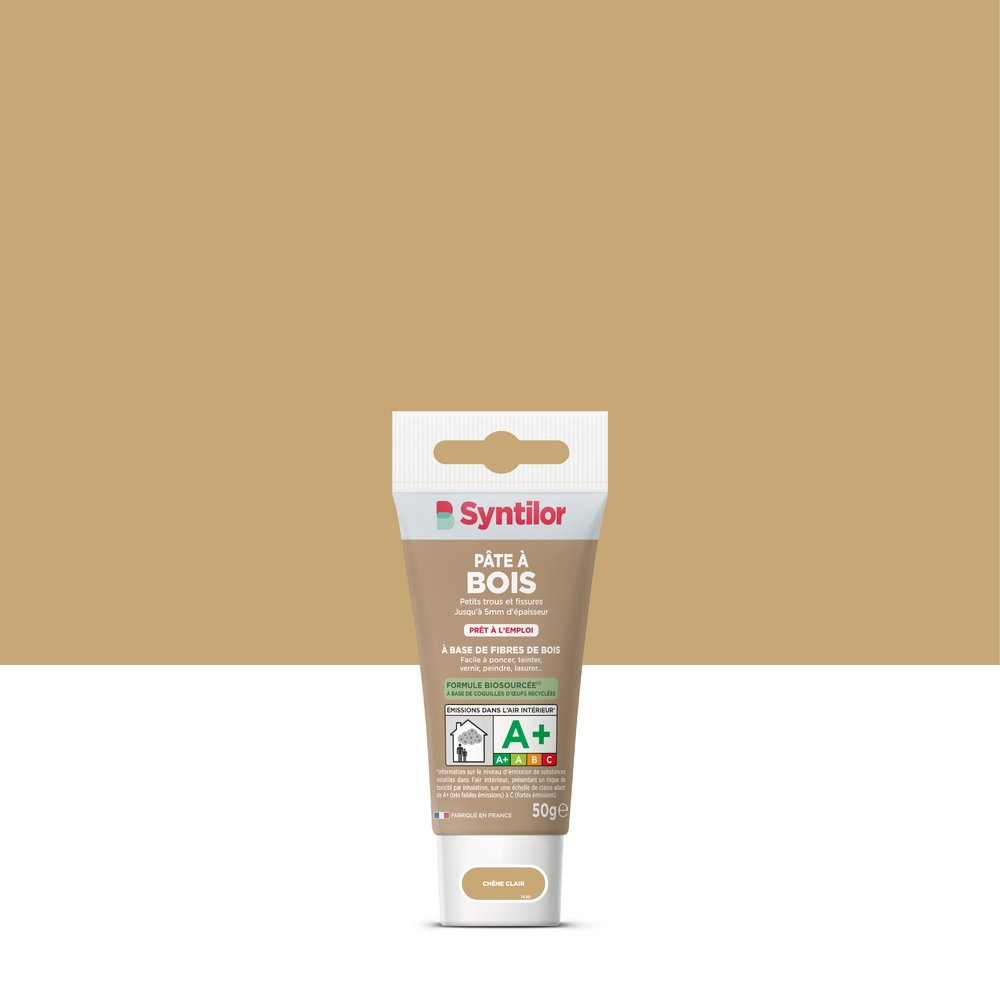 Pâte à bois Biosourcé SYNTILOR chêne clair 50 g