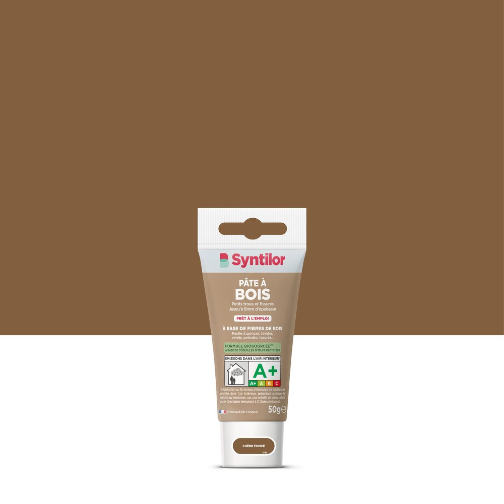 Pâte à bois Biosourcé SYNTILOR chêne foncé 50 g