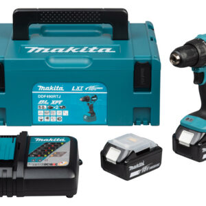 Perceuse-visseuse LXT 18 V 65 Nm + 2 batteries 5 Ah + chargeur rapide + coffret MAKPAC MAKITA DDF490RTJ