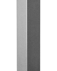 Pied Table Carré Cime Réglable Acier Époxy Gris