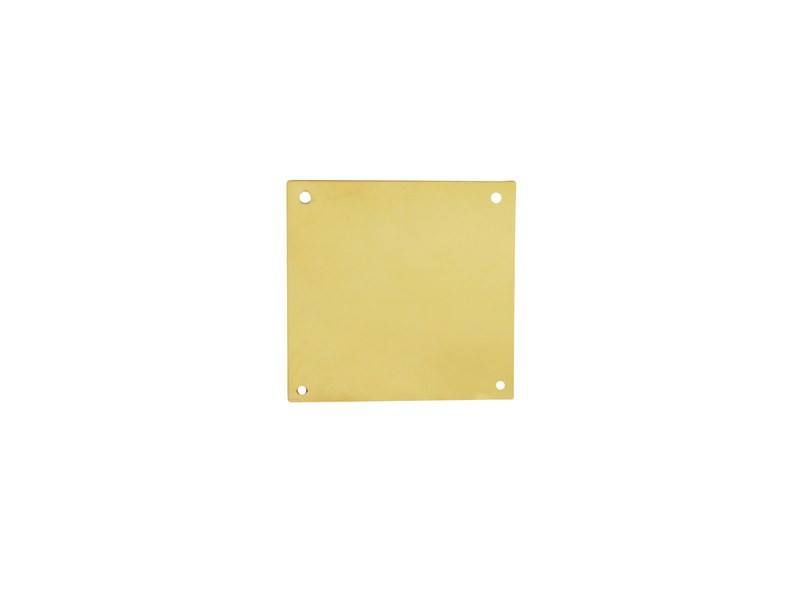 Plaque De Propreté Acier Laitonné, L.5 X L.5