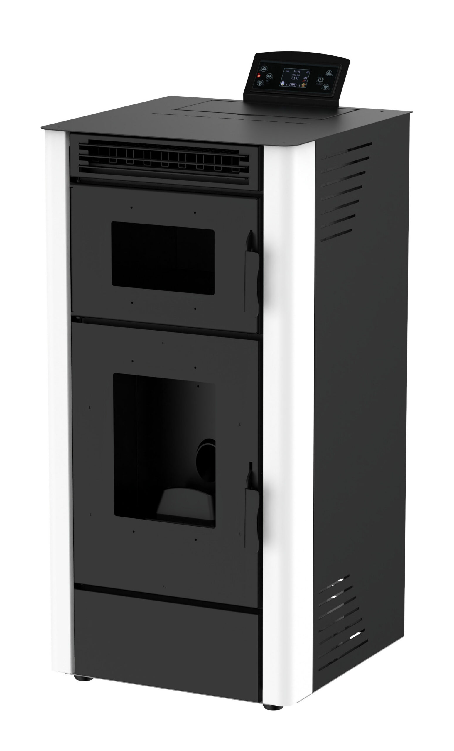 Poêle à granulés avec four - AIRE Olimpia Horno - 10,62 kW - jusqu’à 231 m³ - réservoir 15 kg