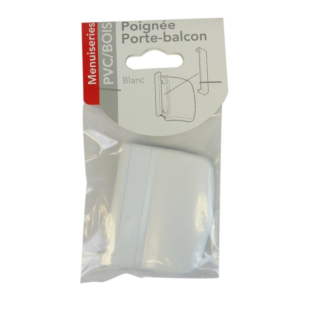 POIGNEE DE TIRAGE POUR PORTE PVC BRILLANT 70X55X10MM
