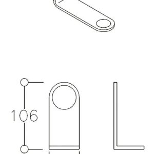 Poignée inox 316 diam.40 mm