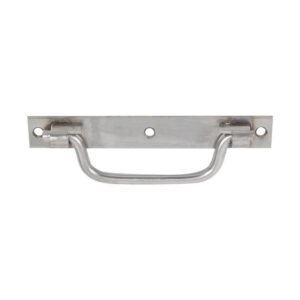 Poignée Sur Platine Avec Bouts Carrés Inox Mat Afbat, H.9.5 X L.140 X P.35 Mm