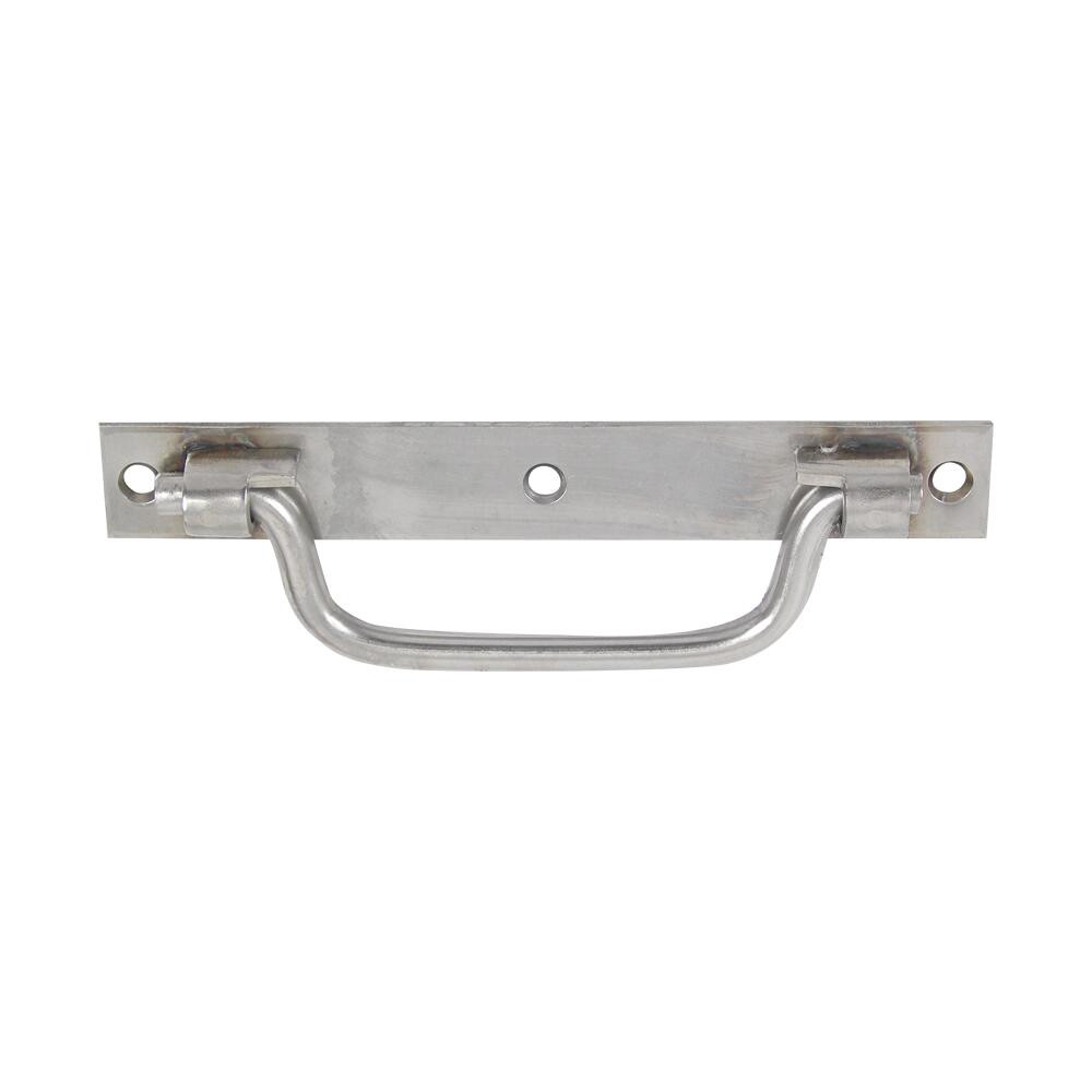 Poignée Sur Platine Avec Bouts Carrés Inox Mat Afbat, H.9.5 X L.140 X P.35 Mm