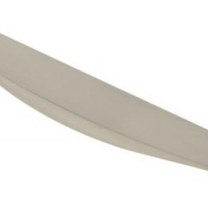 Poignéee profil courbe plat de longueur 290 mm entraxe 224 mm aluminium finition nickel mat CADAP P0524/290/19S