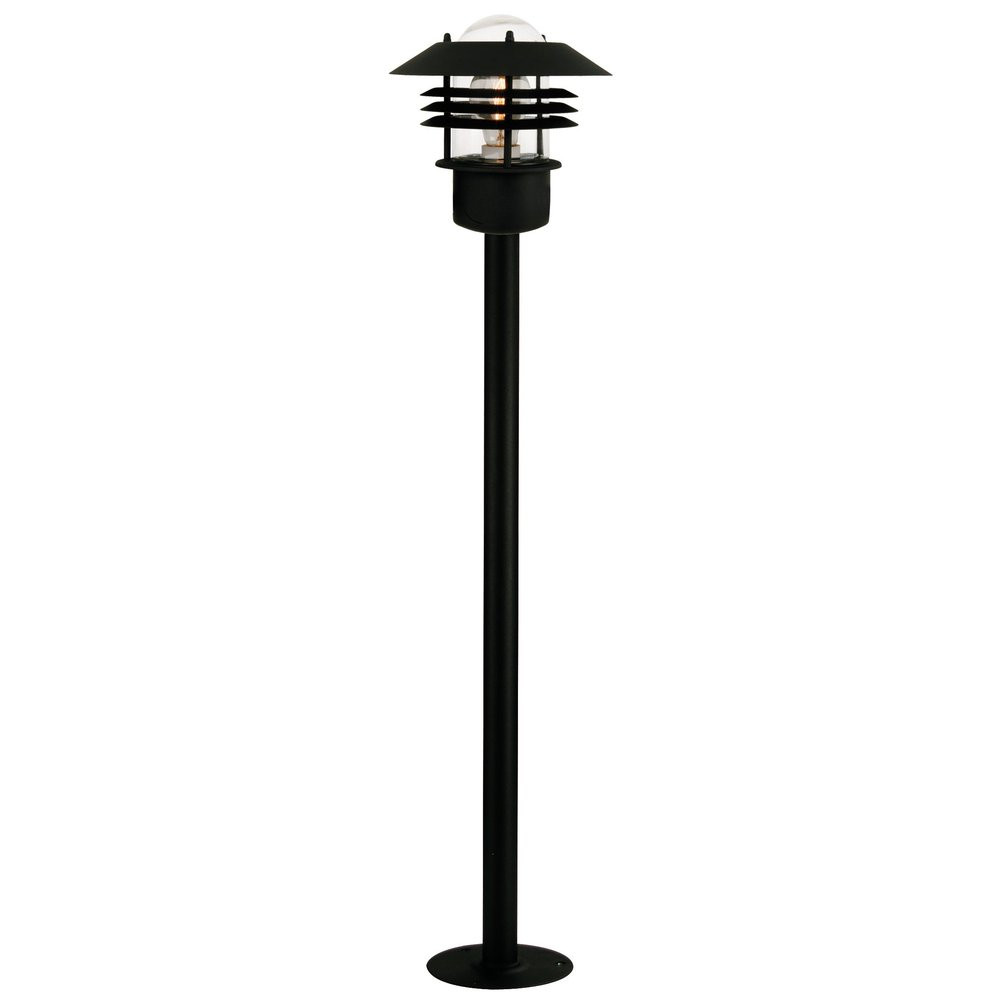 Potelet extérieur bord de mer E27 max 60W noir, Vejers NORDLUX