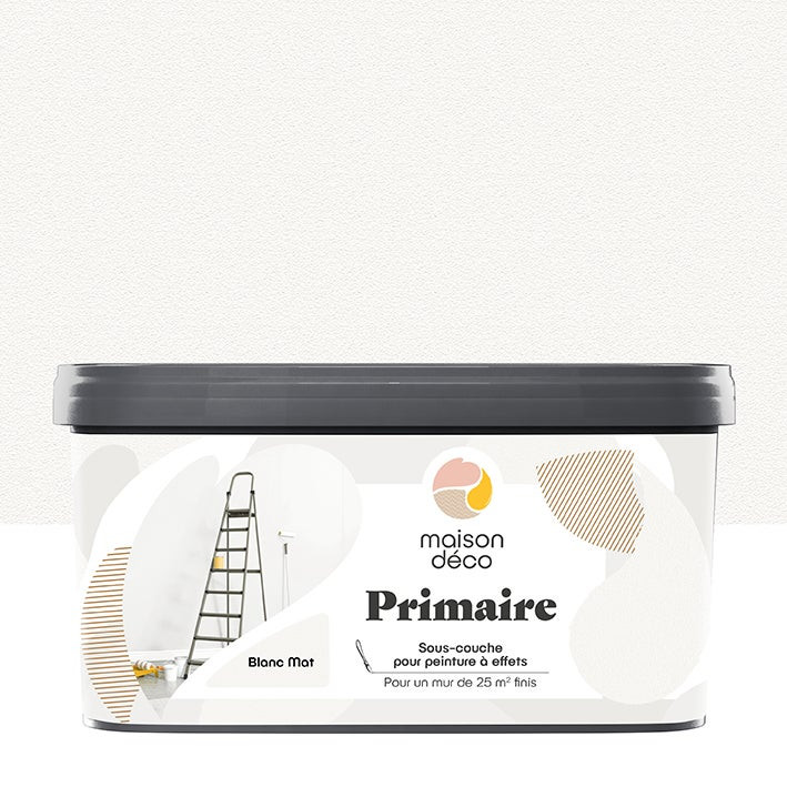 Primaire D'accrochage pour peinture a effet, blanc, 2.500 l