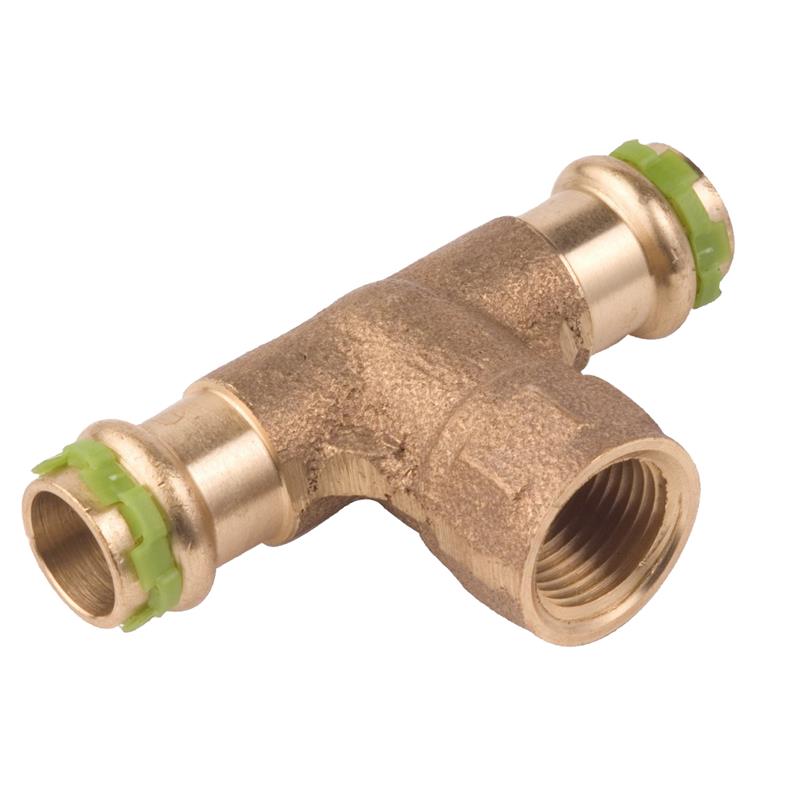 Raccord té SudoPress triple femelle 28 x RPI1 / 2 x 28 en cuivre fileté AALBERTS IPS 6671819