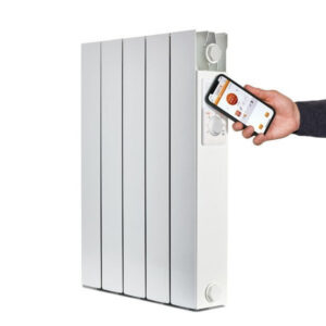 Radiateur électrique connecté à inertie sèche 1000 W UNIV'R CHAUFFAGE Eden blanc