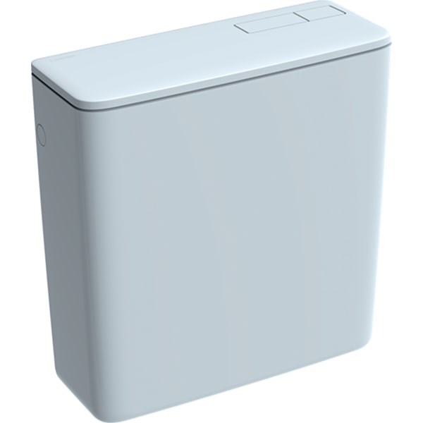 Réservoir double touche NF alimentation latérale blanc GEBERIT 128.317.11.5
