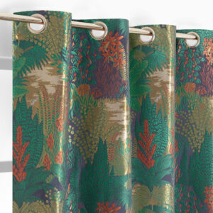 Rideau Aelys vert l. 135 x H. 260 cm