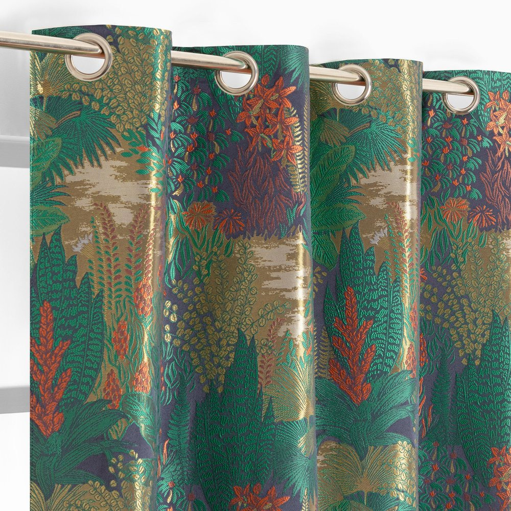 Rideau Aelys vert l. 135 x H. 260 cm