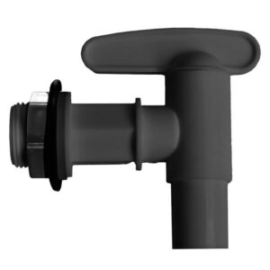 Robinet pour récupérateur d’eau de pluie - PE 3/4” 19 mm - gris graphite