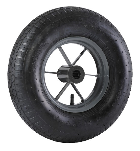 Roue gonflée Twin PF 39 Ø 400 mm - jante métal flasque