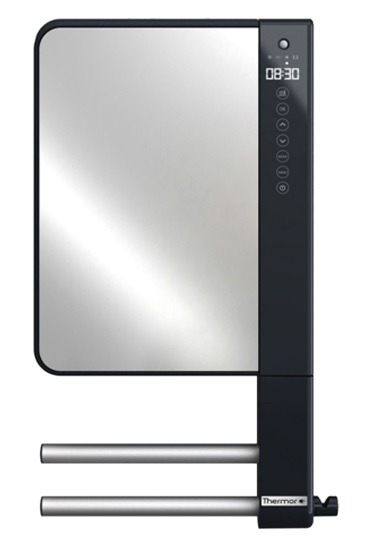 Sèche-serviettes électrique miroir ILLICO 3 avec soufflant 800+1000 W THERMOR 491374