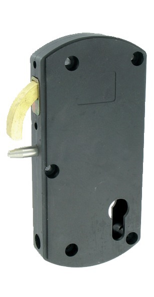 Serrure à mentonnet Modulox noire pour portail coulissant motorisé TIRARD GB592005