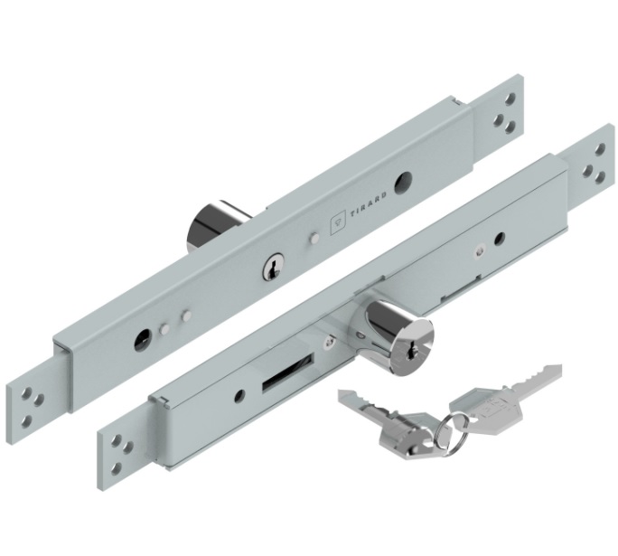 Serrure AE en applique zinguée cylindre 6 mm pour lame 7 à 9 mm TIRARD AE114002