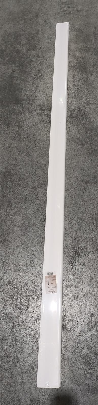 Surplinthe arrondie anti-choc en PVC - Dimensions: 100x22x2400 mm - Blanc ( possibilité de repeindre en couleur)
