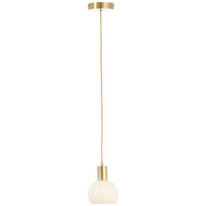 Suspension Arancia, verre, blanc, diam.14.5 cm, E27
