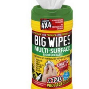 Tube de 120 lingettes multi-surfaces - Tube (boite) de 120 linguettes multi-surfaces