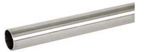 Tube de poignée de tirage modulaire diamètre 40 x 1,5 x 2500 mm inox 316 forme l DUVAL 22-0720-4425