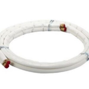 Tube liaison frigorifique cuivre double avec dudgeons - Ø 1/4x0,8 - 1/2x0,8 - Longueur: 5ML