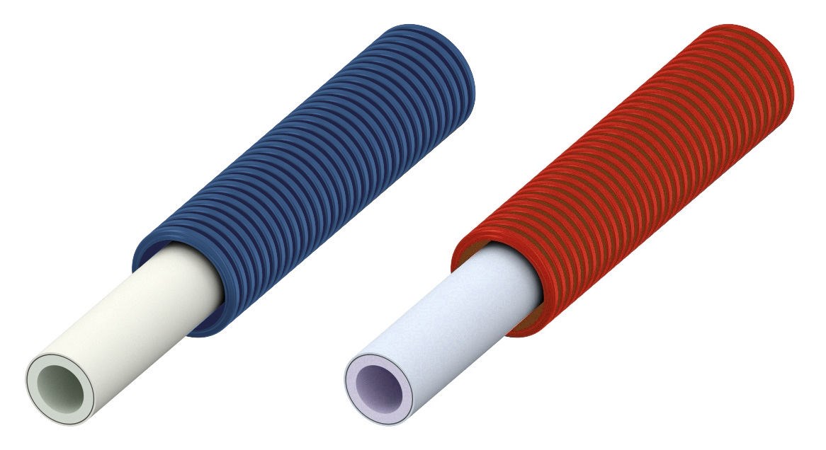 Tube multicouches pré-gainé - Diamètre: 16 mm - Longueur: 75 m - Rouge