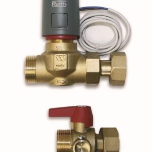 Vanne de zone avec tête thermique 230V - Vanne de zone avec tête thermique 230V (normalement fermée)