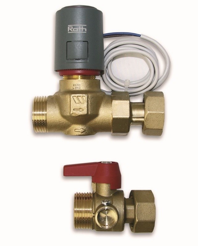 Vanne de zone avec tête thermique 230V - Vanne de zone avec tête thermique 230V (normalement fermée)