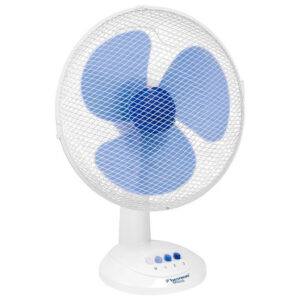 Ventilateur de bureau Bestron DDF35W - 40 W - 35 cm - 3 vitesses - Blanc et Bleu