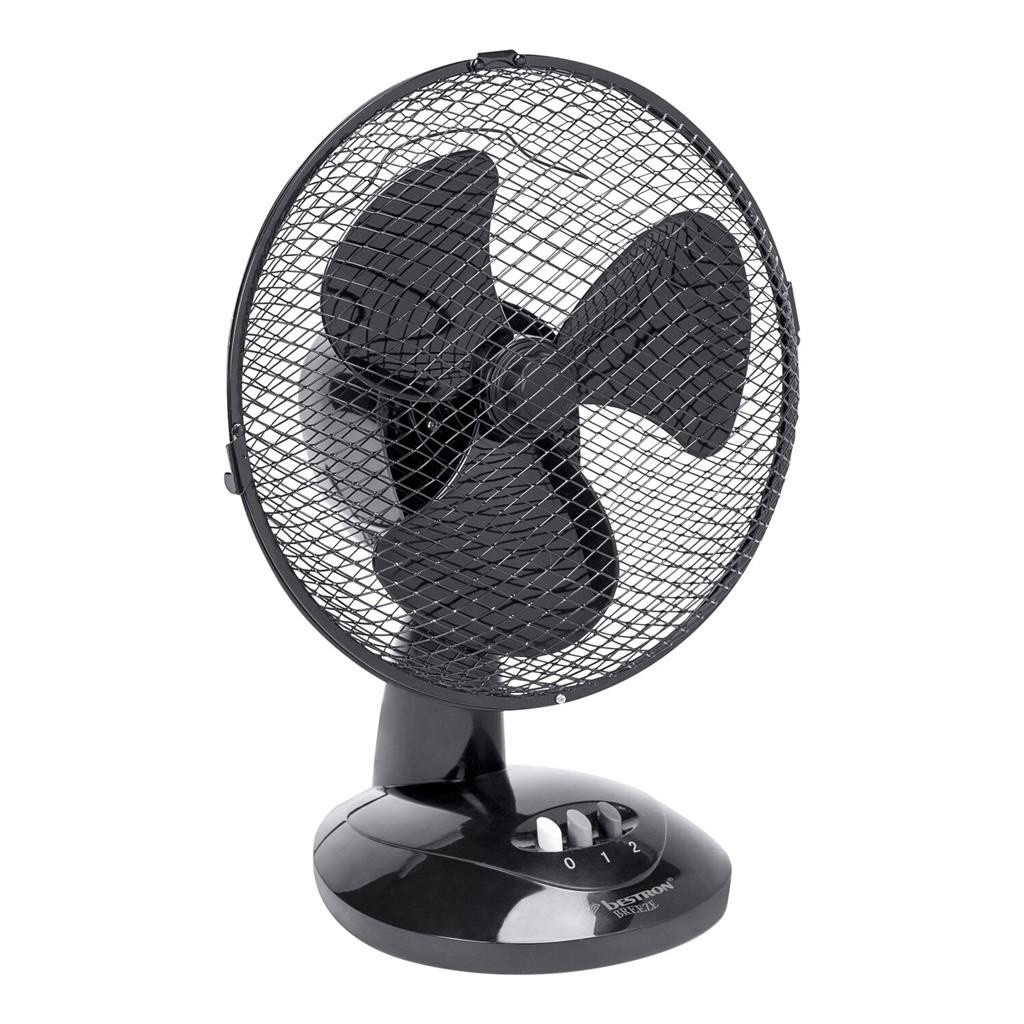 Ventilateur de table Bestron DDF27Z - 30 W - 27 cm - Noir