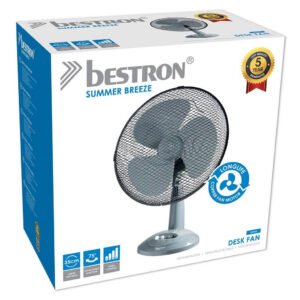 Ventilateur de table Bestron DDF35G - 40 W - 35 cm - 3 vitesses - Gris