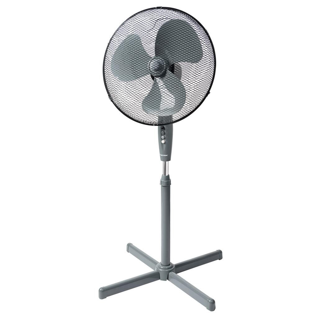 Ventilateur sur pied Bestron ASV45G - 45 W - 45 cm - Hauteur réglable - Gris