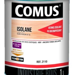 Vernis isolant polyuréthane spécial bois exsudants Isolane 1l COMUS 2110 0000 21